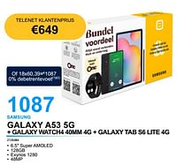 Samsung galaxy a53 5g + galaxy watch4 40mm 4g + galaxy tab s6 lite 4g-Samsung