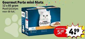 Promoties Gourmet perle mini filets - Purina - Geldig van 27/09/2022 tot 09/10/2022 bij Kruidvat