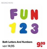 Munchkin bath letters and numbers-Munchkin