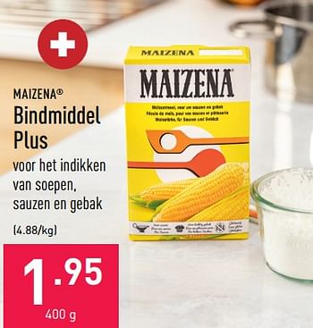 Promoties Bindmiddel plus - Maizena  - Geldig van 07/10/2022 tot 14/10/2022 bij Aldi