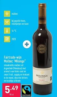 Fairtrade-wijn malbec milonga-Rode wijnen