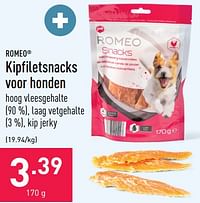 Kipfiletsnacks voor honden-Romeo