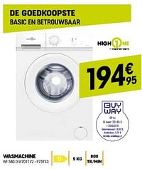 Highone wasmachine wf 580 d w701t v2-HighOne