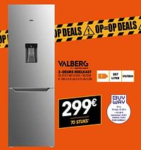 Valberg 2-deurs koelkast cs 313 f wd x742c-Valberg