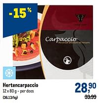 Hertencarpaccio-Huismerk - Makro