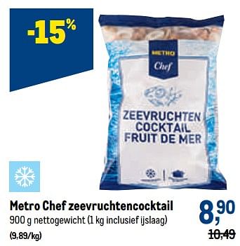 Promoties Metro chef zeevruchtencocktail - Huismerk - Makro - Geldig van 05/10/2022 tot 18/10/2022 bij Makro
