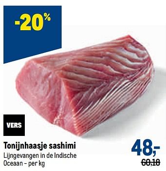 Promoties Tonijnhaasje sashimi - Huismerk - Makro - Geldig van 05/10/2022 tot 18/10/2022 bij Makro