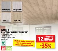 Wand- + plafondpanelen quick xl-Huismerk - Hubo 