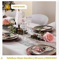 Tafelbox rose garden-Huismerk - Ava