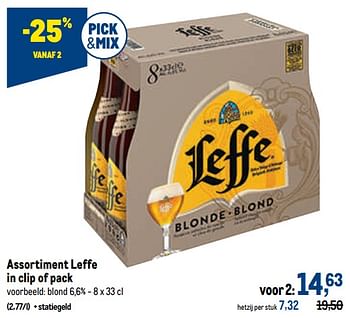 Promoties Leffe blond - Leffe - Geldig van 05/10/2022 tot 18/10/2022 bij Makro