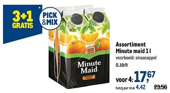 Promoties Minute maid sinaasappel - Minute Maid - Geldig van 05/10/2022 tot 18/10/2022 bij Makro