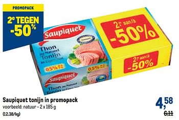 Promoties Saupiquet tonijn natuur - Saupiquet - Geldig van 05/10/2022 tot 18/10/2022 bij Makro