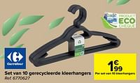 Set van 10 gerecycleerde kleerhangers-Huismerk - Carrefour 
