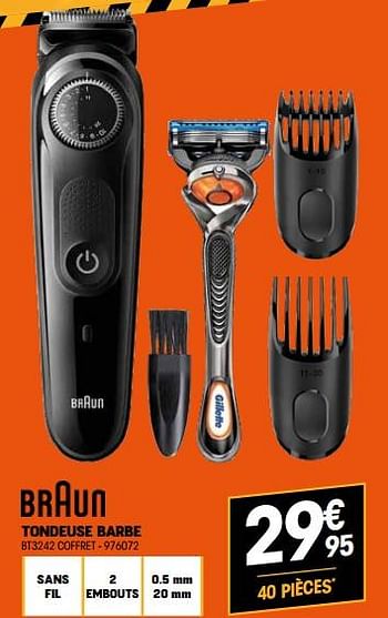 Promotions Braun tondeuse barbe bt3242 coffret - Braun - Valide de 29/09/2022 à 15/10/2022 chez Electro Depot