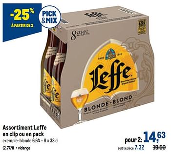 Promoties Leffe blonde - Leffe - Geldig van 05/10/2022 tot 18/10/2022 bij Makro