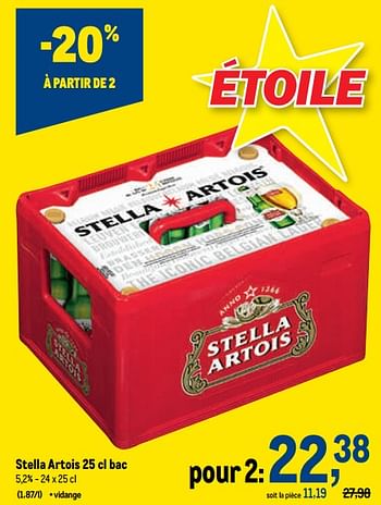 Promoties Stella artois - Stella Artois - Geldig van 05/10/2022 tot 18/10/2022 bij Makro