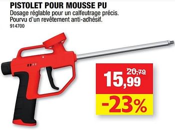 Promotions Pistolet pour mousse pu - Soudal - Valide de 28/09/2022 à 09/10/2022 chez Hubo