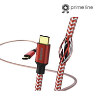 HAMA Laad/Synchrokabel Reflective USB Type-C - USB Type-C 1,5 m rood-Hama