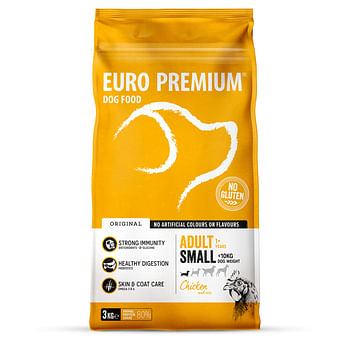 Promoties Euro-Premium Adult Small Kip - Rijst 3 kg - Geldig van 26/01/2022 tot 06/02/2022 bij Plein