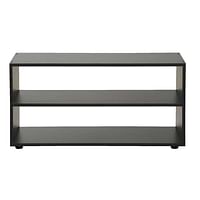 TV-meubel Vancouver - zwart/hout - 45x90x39 cm - Leen Bakker-Huismerk - Leen Bakker