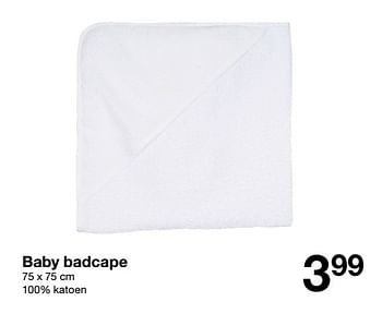 Promoties Baby badcape - Huismerk - Zeeman  - Geldig van 01/10/2022 tot 14/10/2022 bij Zeeman