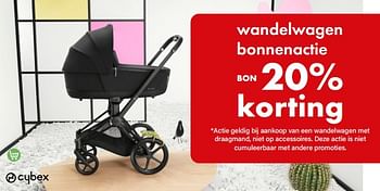 Promoties Wandelwagen bonnenactie bon 20% korting - Cybex - Geldig van 01/10/2022 tot 31/10/2022 bij Multi Bazar