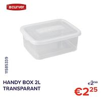Curver handy box 2l transparant-Curver