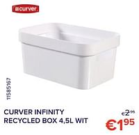 Curver infinity recycled box 4,5l wit-Curver
