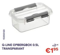 Q-line opbergbox 0.5l transparant-Sunware
