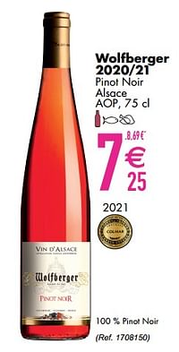 Wolfberger 2020-21 pinot noir alsace aop-Rosé wijnen