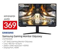 Samsung gaming monitor odyssey ls27ag500-Samsung