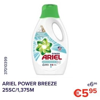 Promoties Ariel power breeze - Ariel - Geldig van 01/10/2022 tot 31/10/2022 bij Euro Shop
