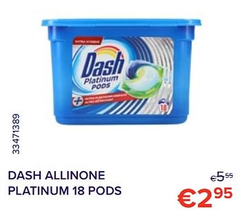 Promoties Dash allinone platinum - Dash - Geldig van 01/10/2022 tot 31/10/2022 bij Euro Shop