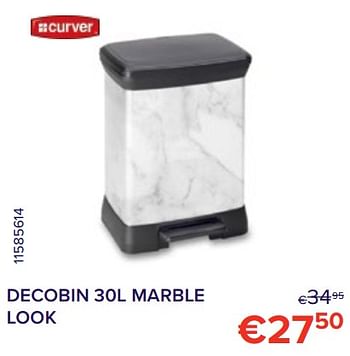 Promotions Decobin marble look - Curver - Valide de 01/10/2022 à 31/10/2022 chez Euro Shop