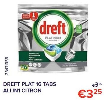 Promotions Dreft plat tabs allin1 citron - Dreft - Valide de 01/10/2022 à 31/10/2022 chez Euro Shop