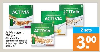 Promotions Activia yoghurt - Danone - Valide de 03/10/2022 à 09/10/2022 chez Albert Heijn
