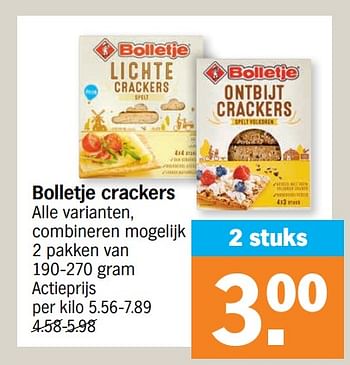 Promoties Bolletje crackers - Bolletje - Geldig van 03/10/2022 tot 09/10/2022 bij Albert Heijn