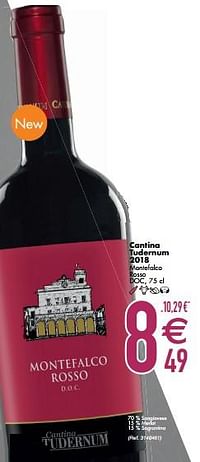 Cantina tudernum 2018 montefalco rosso-Rode wijnen