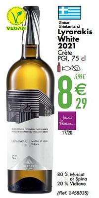 Lyrarakis white 2021 crète-Witte wijnen