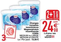 Changes complets incontinence wegwerpluiers incontinentie cora medium ou large medium of grote-Huismerk - Cora