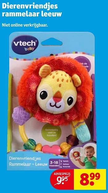 Promoties Dierenvriendjes rammelaar leeuw - Vtech - Geldig van 04/10/2022 tot 09/10/2022 bij Kruidvat