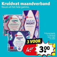 Verband maxi night-Huismerk - Kruidvat