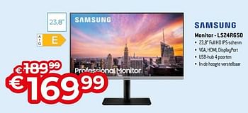 Promoties Samsung monitor - ls24r650 - Samsung - Geldig van 25/09/2022 tot 31/10/2022 bij Exellent