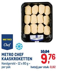 Metro chef kaaskroketten-Huismerk - Metro