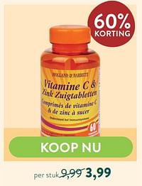 Vitamine c + zink zuigtabletten-Huismerk - Holland & Barrett