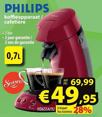 Promotions Philips koffieapparaat - cafetière hd6554-92 - Philips - Valide de 05/10/2022 à 12/10/2022 chez ElectroStock