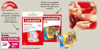 Promoties Aqua pro assorti - Leukoplast - Geldig van 21/09/2022 tot 09/10/2022 bij De Online Drogist
