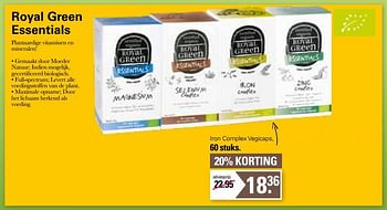 Promoties Iron complex vegicaps - Royal Green - Geldig van 21/09/2022 tot 09/10/2022 bij De Online Drogist