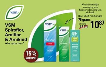 Promoties Vsm arniflor gel - VSM - Geldig van 21/09/2022 tot 09/10/2022 bij De Online Drogist