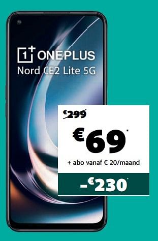 Promoties Oneplus nord ce2 lite 5g - OnePlus - Geldig van 04/10/2022 tot 31/10/2022 bij Base